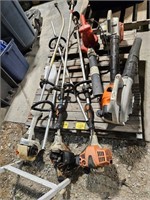 (2) STIHL BLOWERS (DOESNT START), WEED EATERS FOR