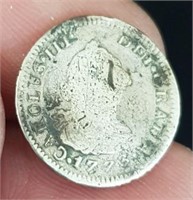 1773 Charles III Silver 1/2 Reale