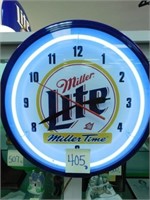 Miller Lite 19" Neon Clock