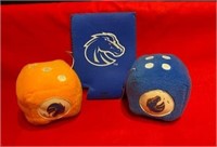 BSU fuzzy dice, BSU drink coozie