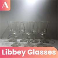 Libbey Liberty Eagle Stem Wine Glasses