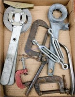 Box Of Clamps And Tools