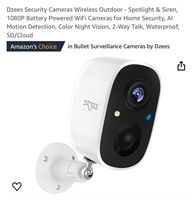 Dzees Security Cameras Wireless Outdoor