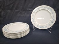 (7) CARLTON FINE CHINA "CARLA" DINNER PLATES