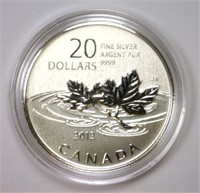 CANADA: 2012 $20 Silver Farewell Cent SP BU