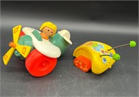 1974 & 80 FISHER PRICE TOYS