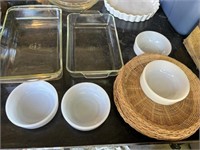 Assorted Dishes and Casserole Dishes