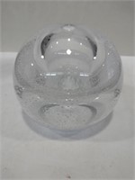 MCM blown glass bubble control Bud vase