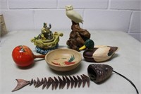 Collection of Trinkets incl Fish Mobile/Bells