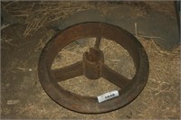 Vintage Cast Implement Pulley Wheel