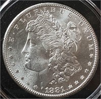 1881-S Morgan Silver Dollar DMPL (MS67)