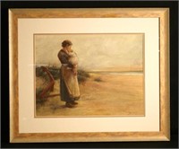 Paul Doering (1864-1947) 15"x21" watercolor