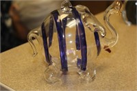 Hallow Glass Elephant Ornament