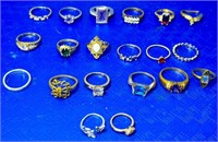 Estate Fashion Ring Lot See Photos for Details
