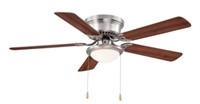 Hugger 52 In. Led Brushed Nickel Ceiling Fan