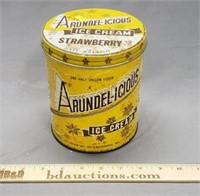 Advertising Arundelicious Ice Cream Tin