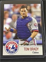 Tom Brady Baseball Rookie Promo Card