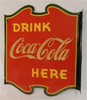 1939 VILAS DRINK COCA-COLA HERE PORC FLANGE