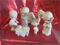 Precious Moments Nativity Figures -1 Broken Base