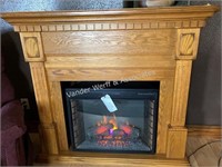 Electric fireplace (55” wide by 48” tall)