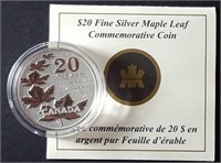 2011 Royal Canadian Mint $20 Fine Silver Coin