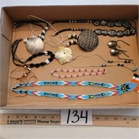 Native American Beaded Jewelry Lot