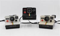 (3) Vintage Polaroid Rainbow Film Cameras