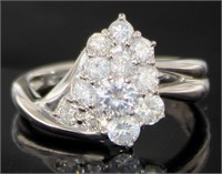 Platinum 1.01 ct Natural Brilliant Diamond Ring