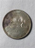1965 Canadian Silver Dollar Coin