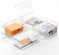 Plastic Stackable Organizer Box 4Pck 7.1x10.7x3.7