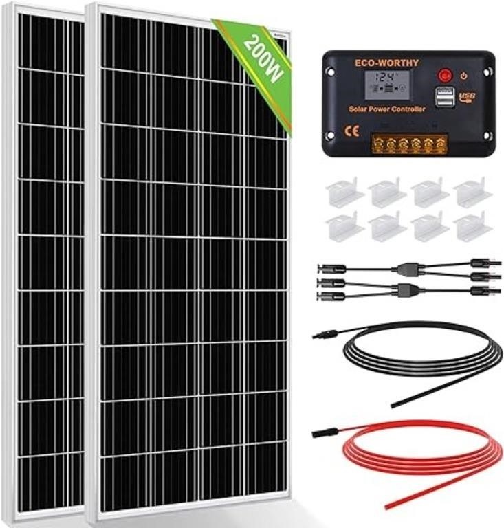 200 Watts 12 Volt/24 Volt Solar Panel Kit