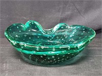 Murano-style art glass with controlled bubbles