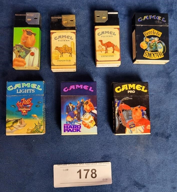 Camel Collection & Zippo Lighter Auction