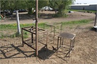 (3) Steel Stands, Approx 3Ft X 2 Ft, 2Ft X 2Ft & 2