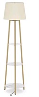 LUVODI, 59" Floor Lamp with Shelves, Marble Shelve