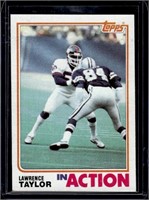 Lawrence Taylor ROOKIE CARD "In Action" 1982 Top
