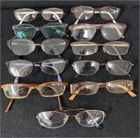 Perscrption Eye Glass Lot w/cases (Sml Face)-11pc