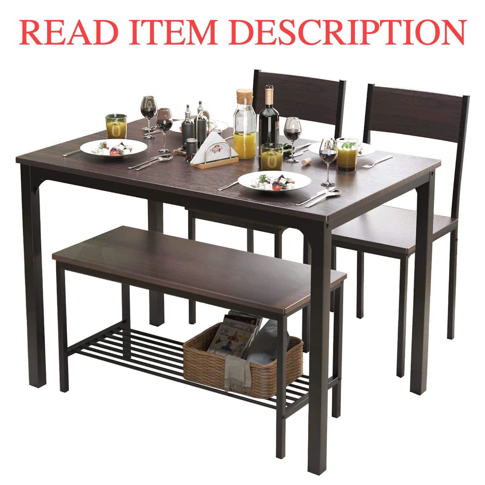 soges 4 Person Dining Table Set  43.3 inch