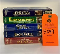 Lot of Disney 1990's Family VHS Tapes, "Iron Will"