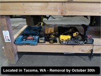 LOT, DEWALT, MAKITA & BOSCH CORDLESS DRILLS