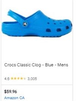 Mens Blue Sz 9 Crocs