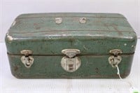 VINTAGE UNION STEEL CHEST TOOL BOX WITH TOOLS