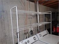 2 Tier Wire Rack Shelving Unit / Over Washer &