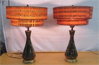 Vintage MCM Lamps Shades need cleaned