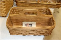 Longaberger Carry N Caddy Basket with Liner and