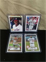 (4) Rare Baseball Cards