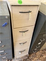4 Drawer Wood File Cabinet