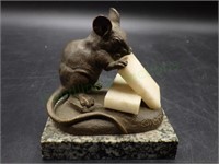 "Mouse and Cheese" figurine by Clovis Masson