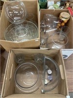 Glass Vases & Large Glass Bowls, Plastic Fruit