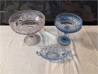 Depression Glass Dishware and Glass Vase